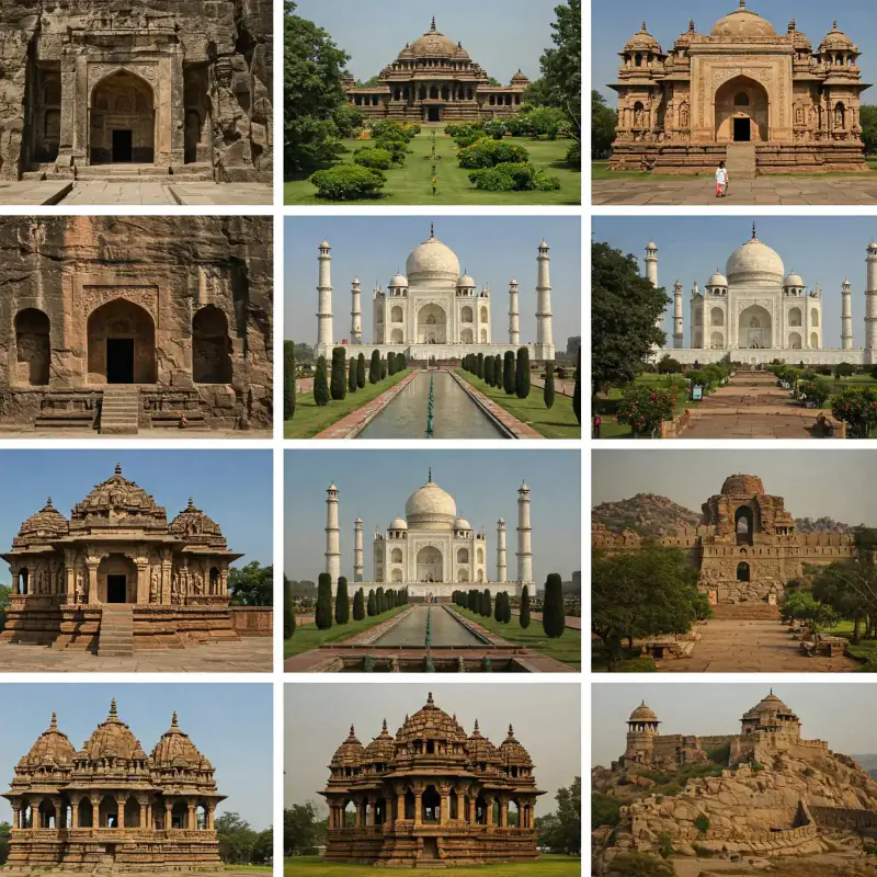 ભારતના વિવિધ યુનેસ્કો વિશ્વ ધરોહર સ્થળો